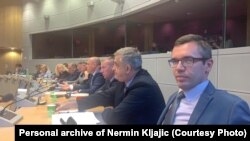 Ministar Nermin Kljajić (prvi zdesna) na sastanku u Briselu