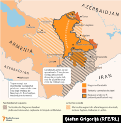 Nagorno-Karabah, acordul de încetare a focului mediat de Rusia