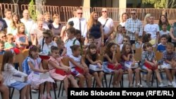 Прв училишен ден во училиштето Гоце Делчев во општина Центар во 2019 година. 