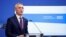 Jens Stoltenberg NATO-főtitkár bemutatja a szövetség legújabb éves jelentését Brüsszelben 2023. március 21-én