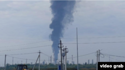 Пожар на «Газпром нефтехим Салават» в Башкортостане (Россия) после атаки дрона (фото иллюстративное)