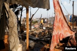 Kamp za raseljenje nakon izraelskih udara, Al-Mawasi, Khan Younis, 18. mart 2025.