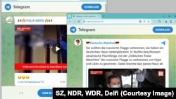 Kolaž nekih od lažnih objava na društvenim mrežama generiranih u sklopu kampanje dezinformiranja povezane s moskovskom Agencijom za društveni dizajn.