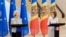 Presidentja e Komisionit të BE-së, Ursula von der Leyen (majtas), dhe presidentja e Moldavisë, Maia Sandu, në një konference shtypi në Kishinjev më 10 tetor.