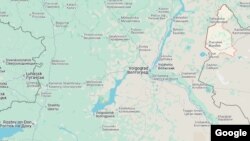 Жанибекский район на западе Казахстана. Google-карта