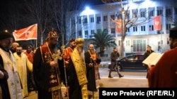 Litija SPC-a protiv Zakona o slobodi veroispovesti, Podgorica, 8. mart