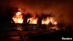 Urmările unui atac rusesc cu drone în Harkov. 28 ianuarie 2025.