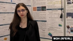 Александра Петкова на Европейския конкурс за млади учени в Катовице, Полша, септември 2024 г. 