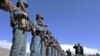 Afghan police in Daychopan district of Zabul province. 