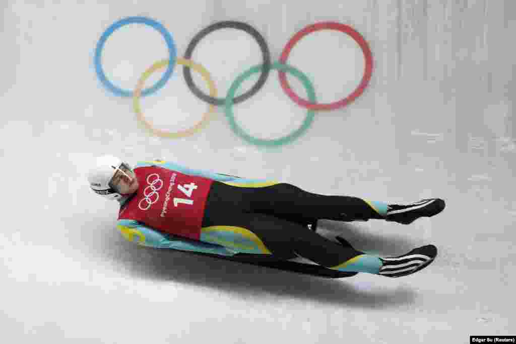 Muški singl trening u Olimpijskom klizačkom centru, kazahstanski takmičar Nikita Kopirenko.