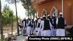 An earlier release of Taliban prisoners by the Afghan government (file photo)