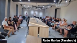 Întâlnire electorală a reprezentanților PAS cu antreprenori din Costești, raionul Ialoveni, 3 septembrie 2025.