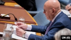 Predstavnik Rusije i predsjedavajući Vijeća sigurnosti UN Vassily Nebenzia.