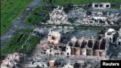 O fotografie din dronă arată ce a mai rămas din Mariinka, un oraș care a fost aproape complet distrus de invazia Rusiei asupra Ucrainei.