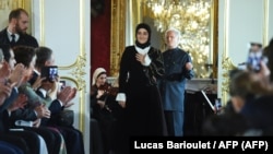 Айшат Кадырова на представлении коллекции модного дома Firdaws в Париже, 25 февраля 2020 года