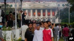 Катмандудагы акциянын катышуучулары. Непал, 9-сентябрь 2025-жыл