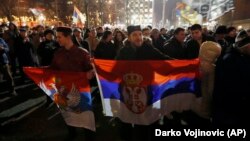 Jedan od protesta protiv Zakona o vjeroispovjesti u Beogradu