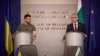  Conferință de presă comună a președintelui ucrainean, Volodimir Zelenski, cu premierul bulgar Nikolai Denkov, joi, la Sofia - 6 iulie 2023