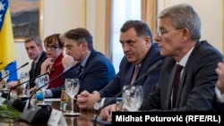 Članovi Predsjedništva BiH Šefik Džaferović, Milorad Dodik i Željko Komšić