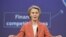 Ursula von der Leyen sajtótájékoztatót tart a bizottság székházában 2025. január 29-én