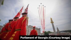 Площадь Свободы в Тбилиси, 26 мая 2025 года