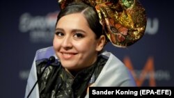 18 мая, Роттердам. Манижа на первом полуфинале Евровидения