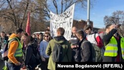 Studenti iz Beograda krenuli su u protestnu šetnju ka Novom Sadu, 30. januar 2025.