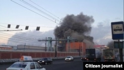 Паи метеорит дар Челябински Русия