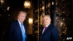 Aktuelni predsednik SAD Donald Tramp i premijer Mađarske Viktor Orban, Palm Bič, Florida, 11. jul 2024. 