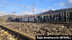 Protest u Donjoj Jablanici, BiH, 21. novembra 2024. 