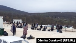 Migranti u kampu "Lipa" u blizini Bihaća, 21.04.2020.