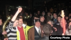 Doček Mitra Vasiljevića u Višegradu, mart 2010. foto: visegrad24.info