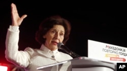 Kandidatja për presidente të Maqedonisë së Veriut nga radhët e VMRO DPMNE-së, Gordana Silanovska-Davkova.