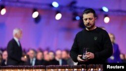 Ukrajinski predsjednik Volodimir Zelenski na obilježavanju 80. godišnjice oslobođenja logora smrti Auschwitz u Poljskoj 27. januara.