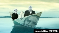 Jászai Gellért és mögötte az angol úr, John Sturgeon