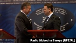 Gabriel Eskobar(Escobar) i Bujar Osmani, Skoplje 6. decembra 2021.