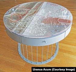 Macheta 3D a cartierului Uranus.