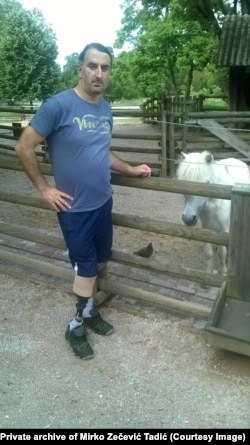 Mirko Zečević Tadić háborús veterán Brčkóból a boszniai háború alatt a horvát védelmi tanács, a HVO tagja volt