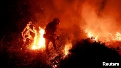 Erdőtűz Spanyolországban 2023. március 31-én