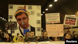 Sa protesta "Jedan od pet miliona" u Beogradu, mart 2019.