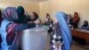 FILE: Afghan women voting during a parliamentary election in October 2018.