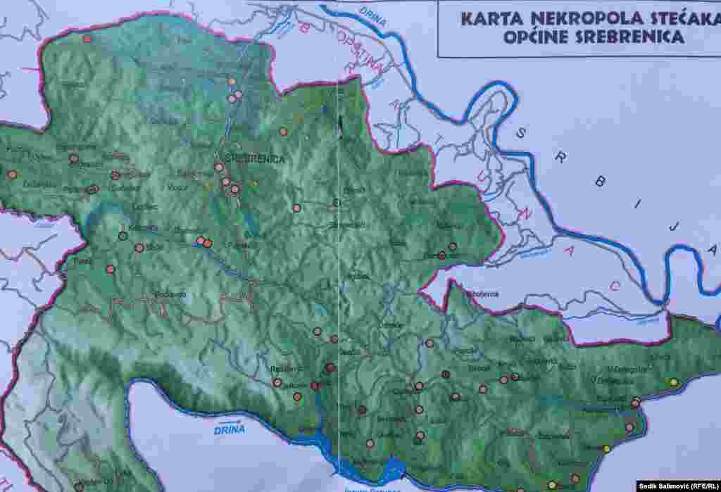 Turistička organizacija Srebrenica uradila je kartu stećaka na opštini Srebrenica. Registrovano je 50 lokacija na kojima je otkriveno oko 850 stećaka.
