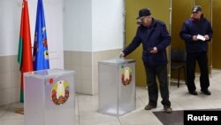 Избирательный участок в Минске,  26 января 2025 г.