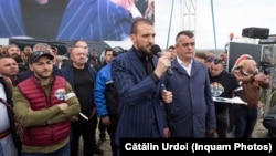 Ștefan Mandachi, la inaugurarea primului metru de autostradă din Moldova