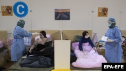 Pacijenti u bolnici u Wuhanu