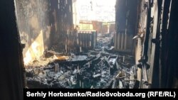 Un apartament dintr-un bloc-turn din Kramatorsk după ce a fost lovit de un atac aerian rusesc, pe 22 iulie.