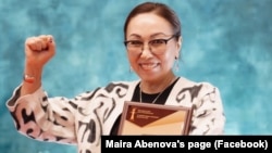 Семейдегі "ДОМ" қоғамдық ұйымы жетекшісі, "Полигон 21" комитетінің бұрынғы құрылтайшысы Майра Әбенова – "Халық сүйіктісі" сыйлығының иегері, 2025 жыл.