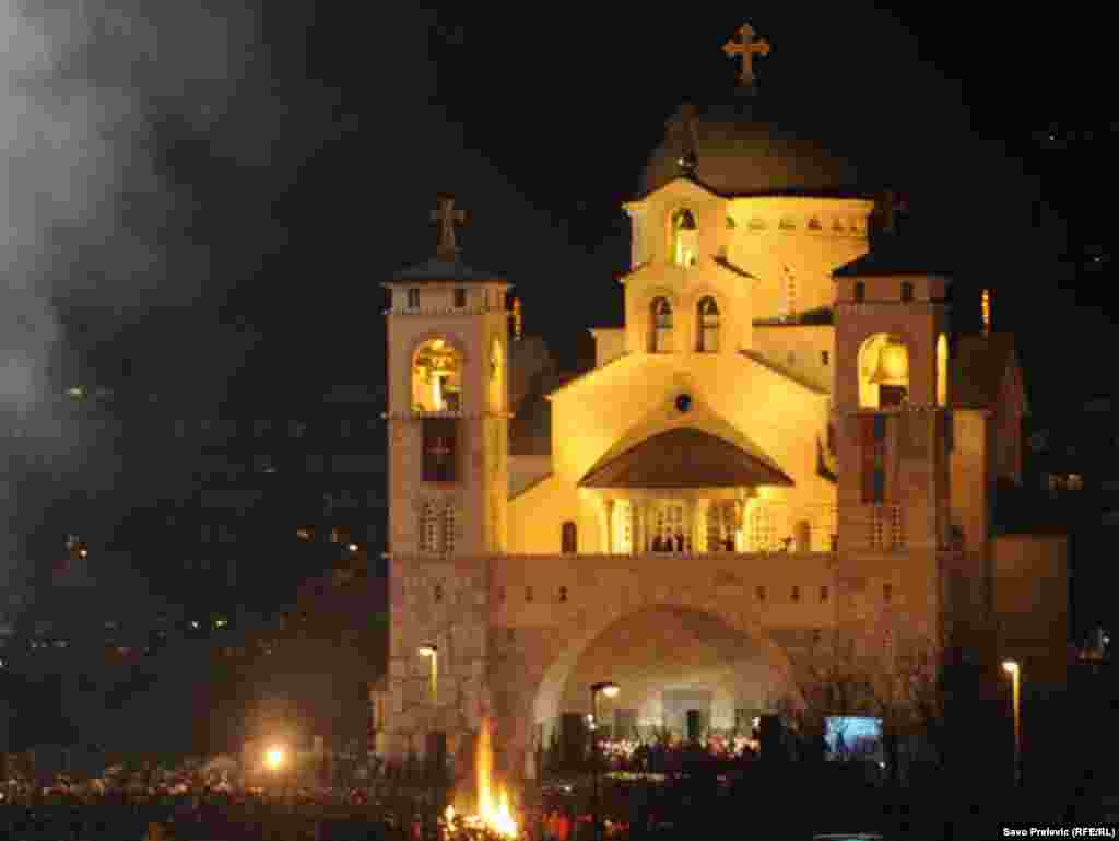 Hram Hristovog Vaskrsenja u Podgorici, 06.01.2011. Foto: Savo Prelević 