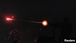 Ілюстраційне фото. Робота протиповітряної оборони в Київській області, травень 2025 року