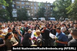 Прощание с погибшими. Киев, 31 августа